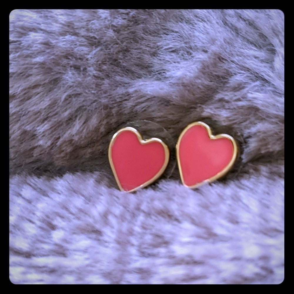 Kate Spade Pink Heart Earrings